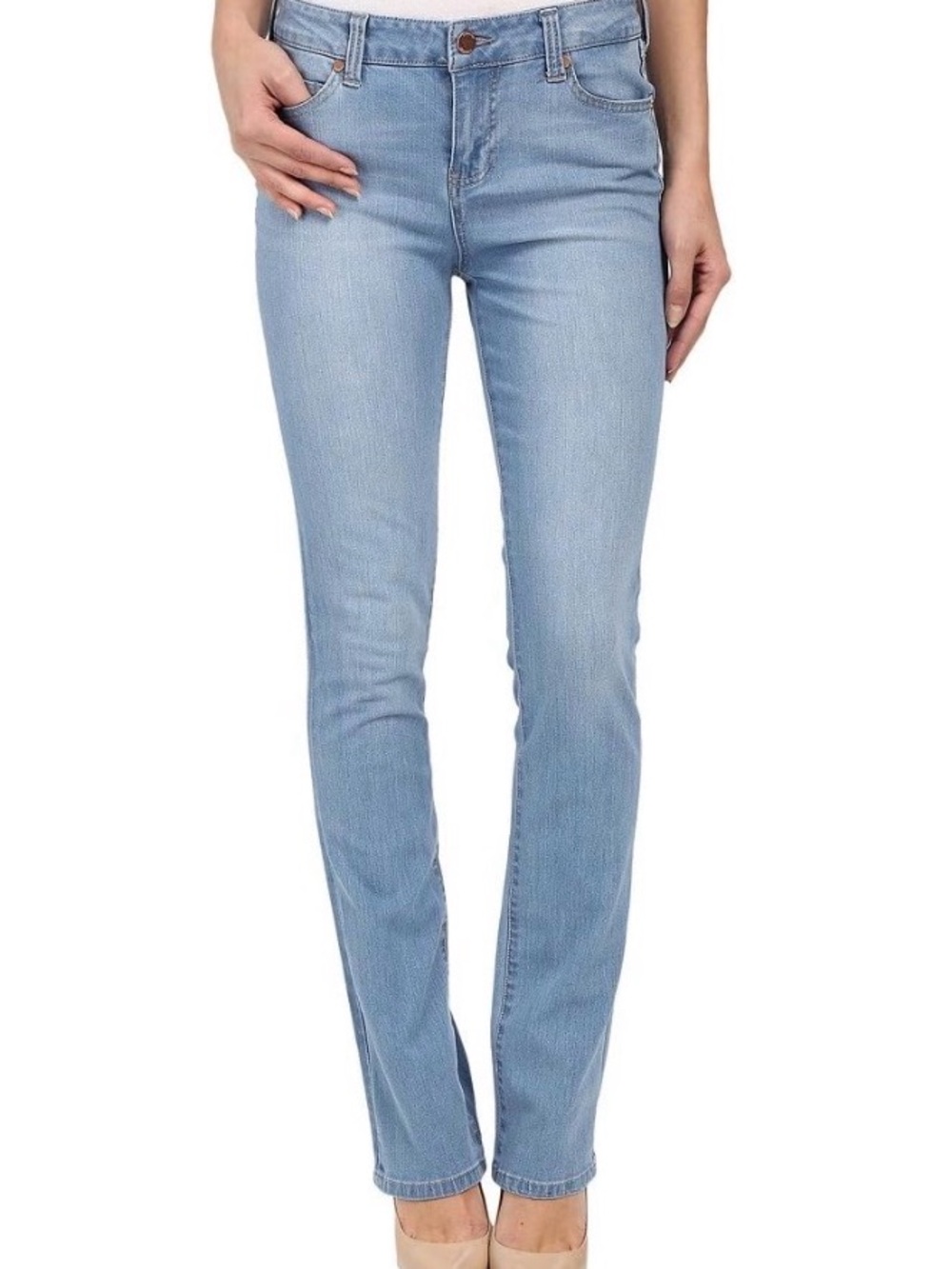 Liverpool Los Angeles Simone Straight Jeans- Lyra Light Indigo Stone